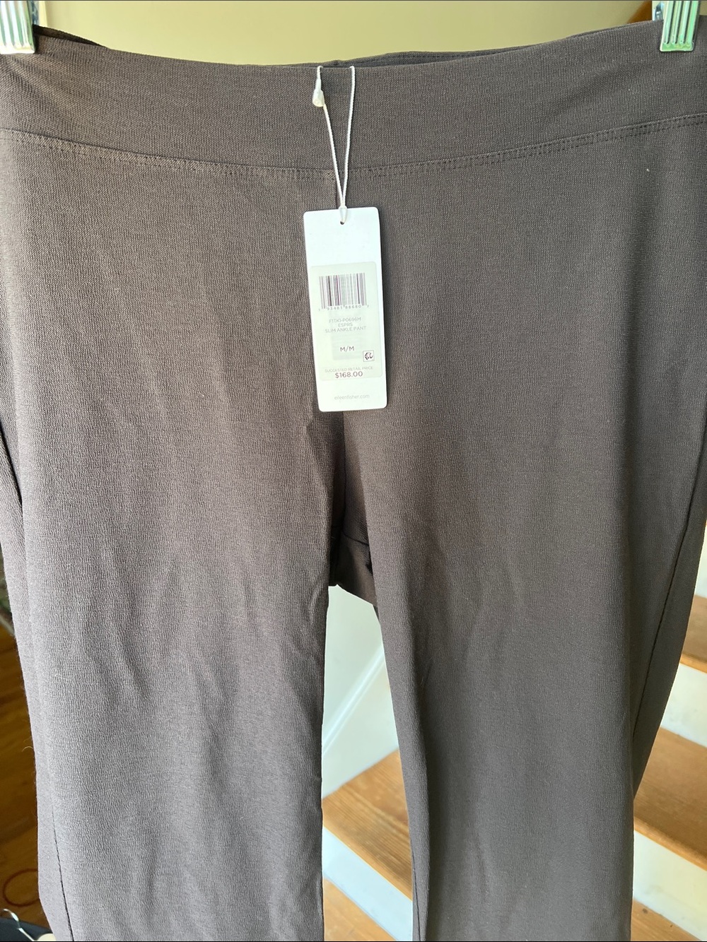 Eileen Fisher Slim Ankle Pant in Deep Brown🫶🏼 size Medium - Picture 6 of 6